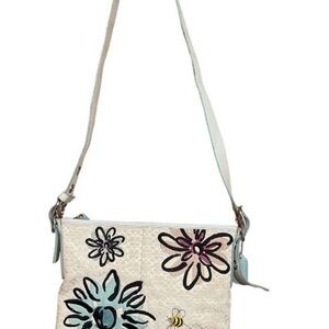 Coach Cream Floral Crossbody Bag